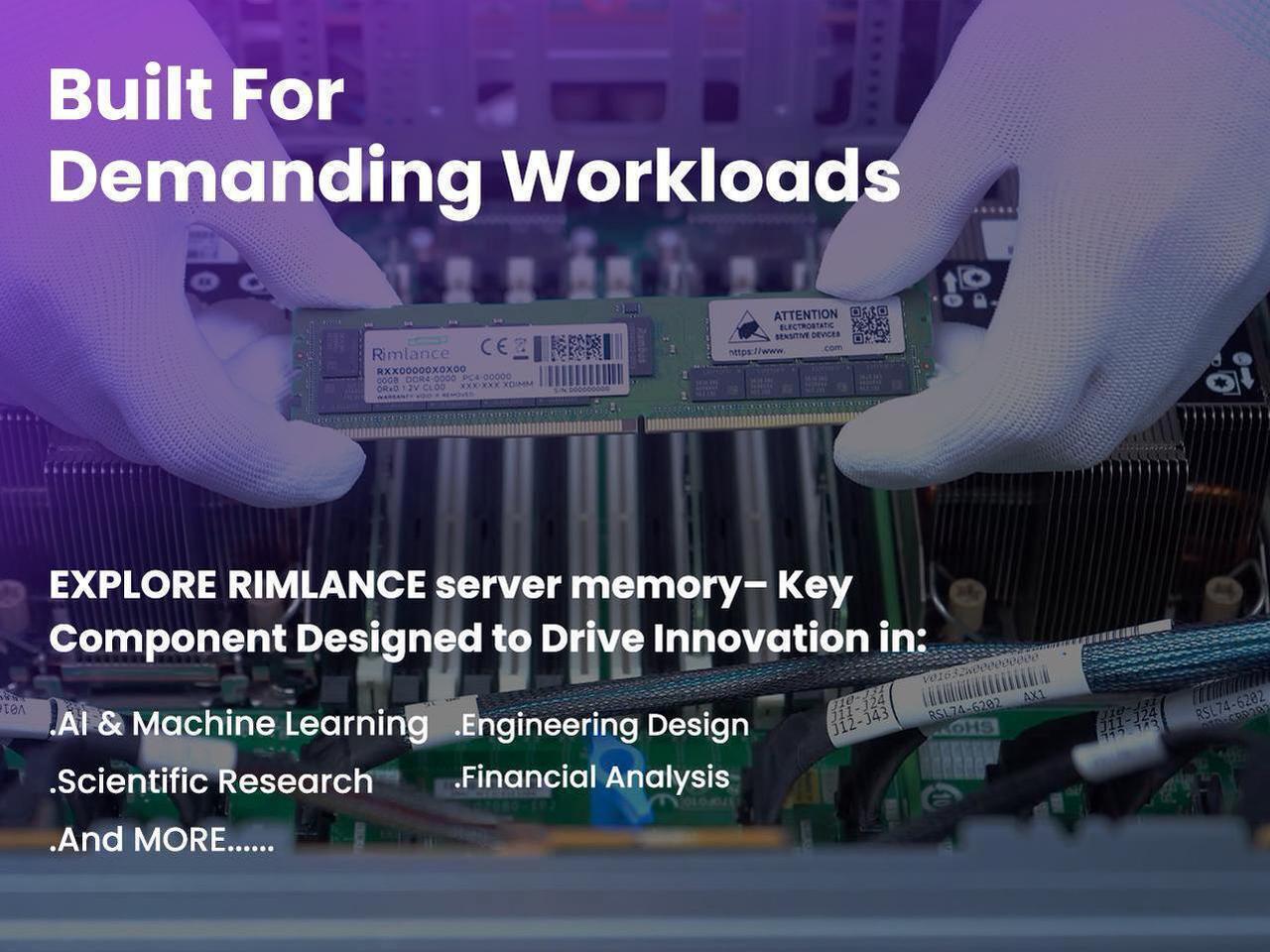 Alt view image 3 of 6 - RIMLANCE 64GB(1X64GB) DDR4 2666MHz PC4-21300 2RX4 1.2V 288-PIN ECC Registered RDIMM Server Memory