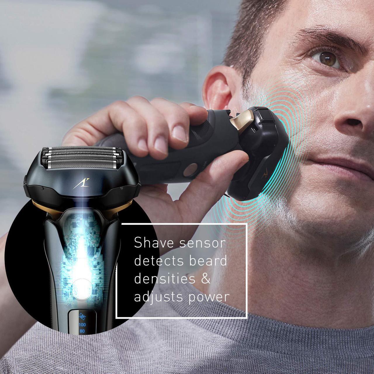 Alt view image 5 of 12 - Panasonic Electric Razor for Men | Electric Shaver ARC5 |Wet Dry Shaver Men | Cordless Razor | Shaver with Pop-Up Trimmer|16-D Flexible Pivoting Head & Intelligent Shaving Sensor ES-LV67-K, Black