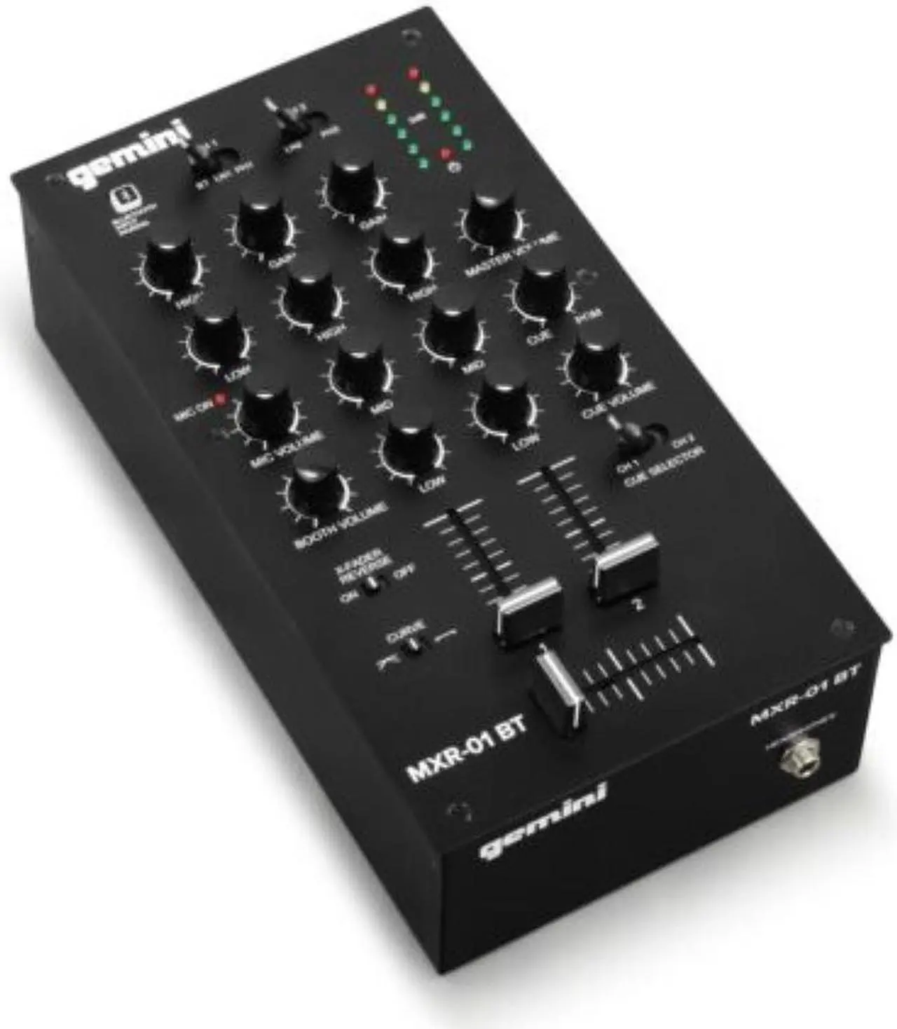 Alt view image 6 of 20 - Gemini MXR-01BT 2-Channel Professional DJ Mixer with Wireless Bluetooth