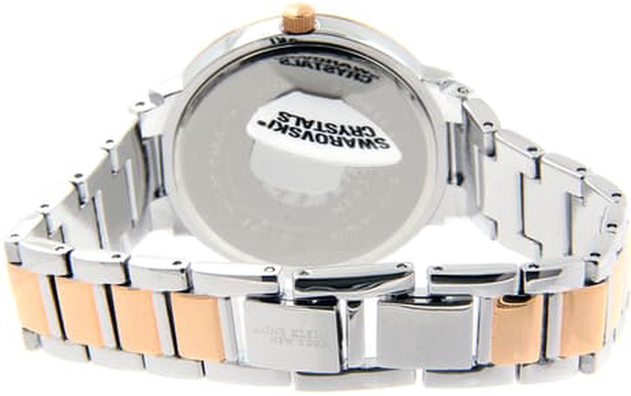 Alt view image 2 of 3 - Anne Klein 12/2315SVRT Women Swarovski Crystal Rose Gold Silver Tone Bracelet