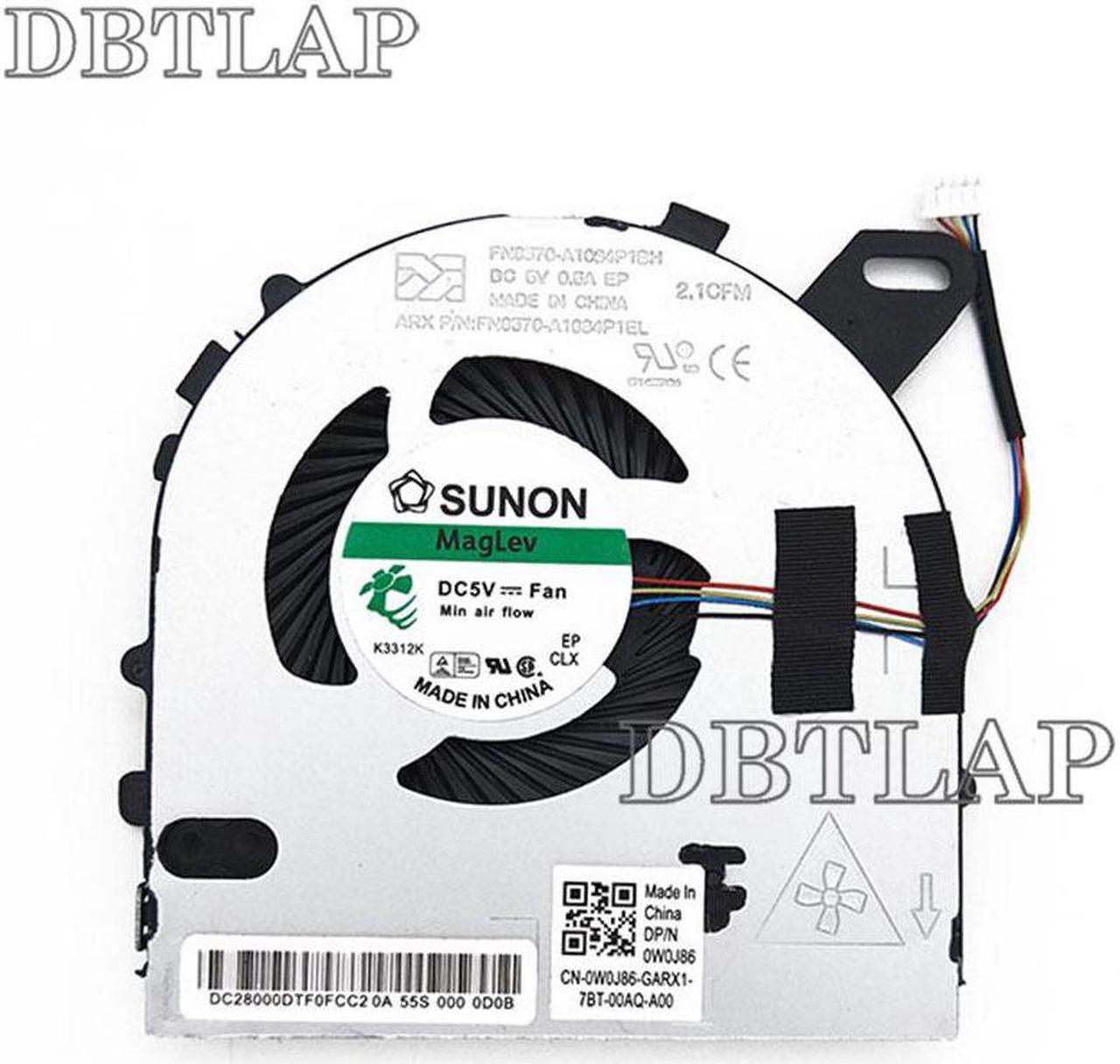 Alt view image 4 of 6 - CPU Fan for Dell Inspiron 7560 V5468 V5568 CN-0W0J85 Laptop Cooling Fan