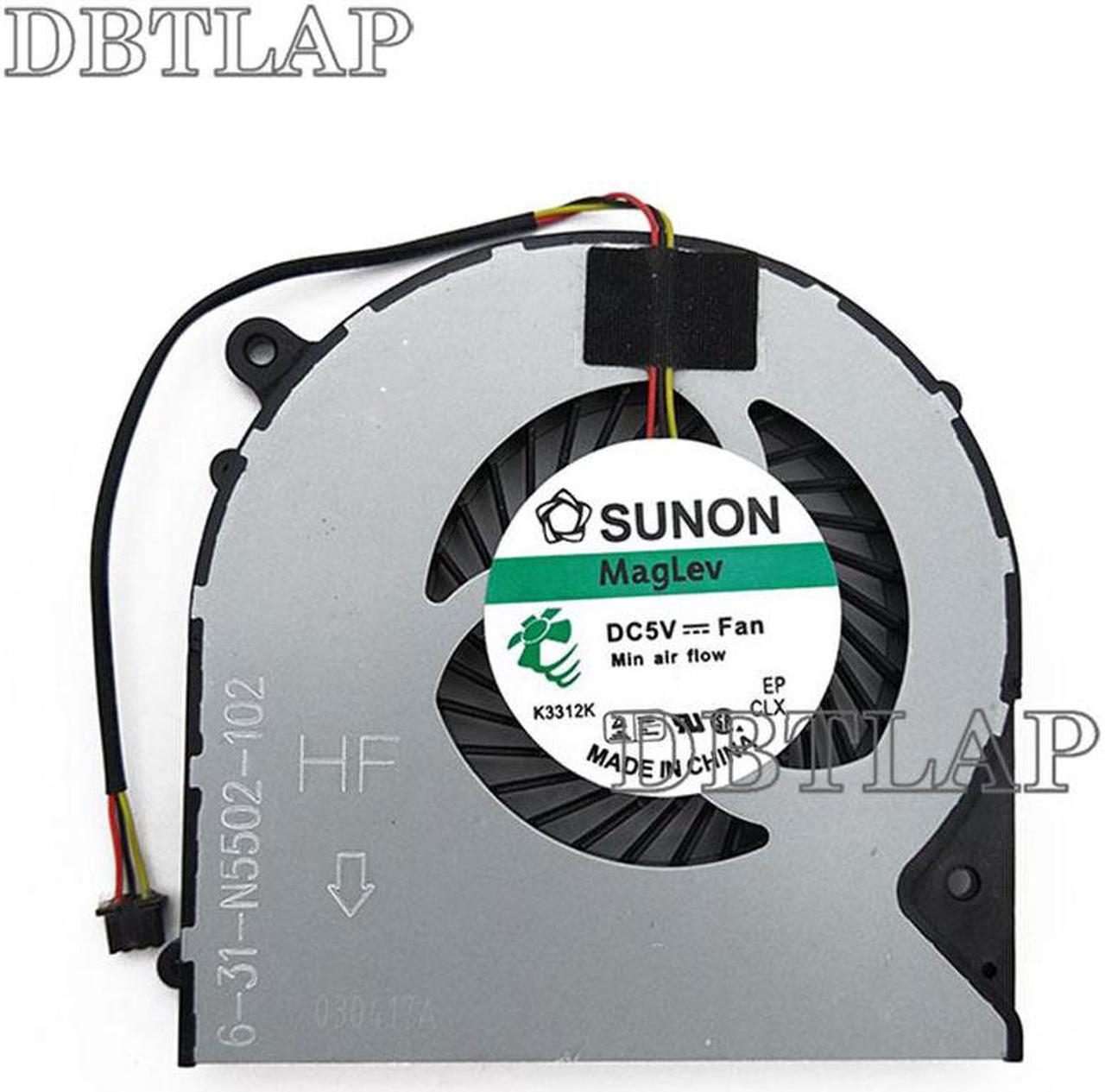 Alt view image 4 of 6 - New CPU Fan for Clevo W350DW F57 m510D1 F57 F57-D1 F57-D5R D1 D1T D2 D3 D2R 6-31-N5502-102 CPU Cooling Fan DFS551205WQ0T FH22