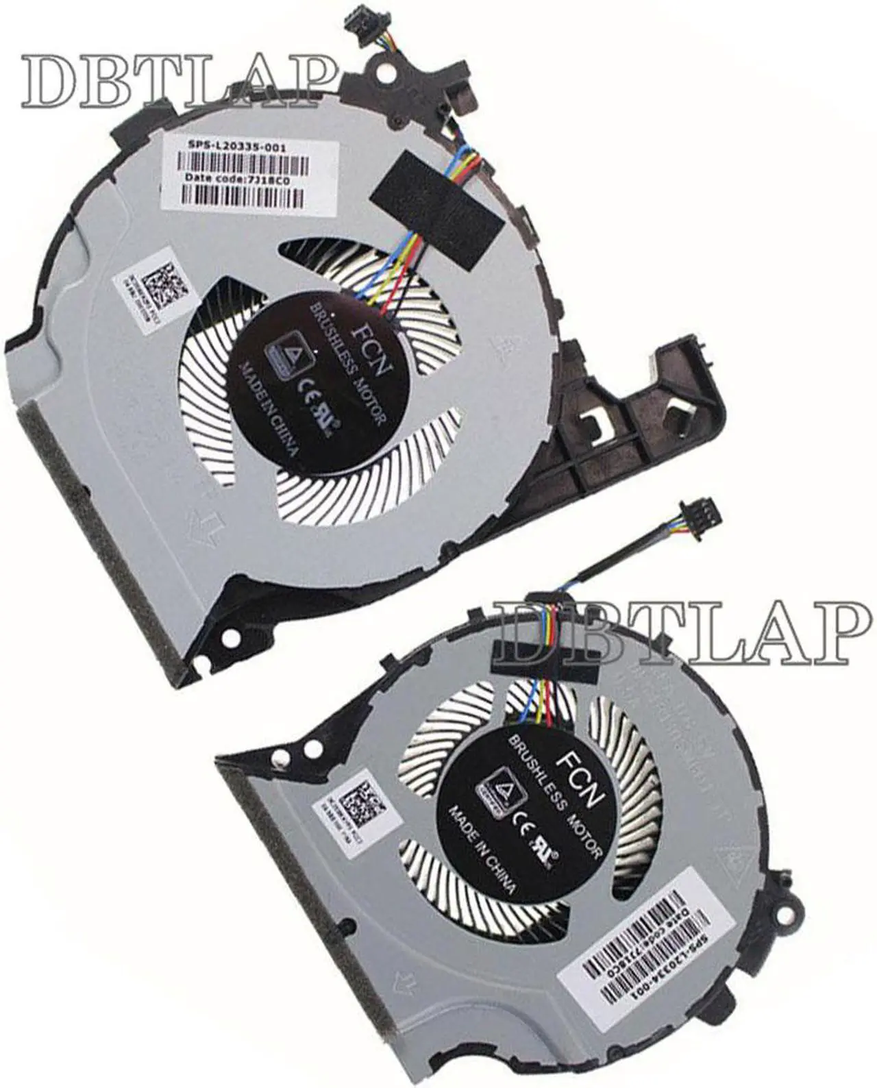Alt view image 2 of 5 - CPU Cooling Fan for HP Pavilion 15-CX 15-CX0058WM 15-cx0020nr 15-cx0030nr 15-cx0049nr 15-cx0071nr L20334-001 L20335-001