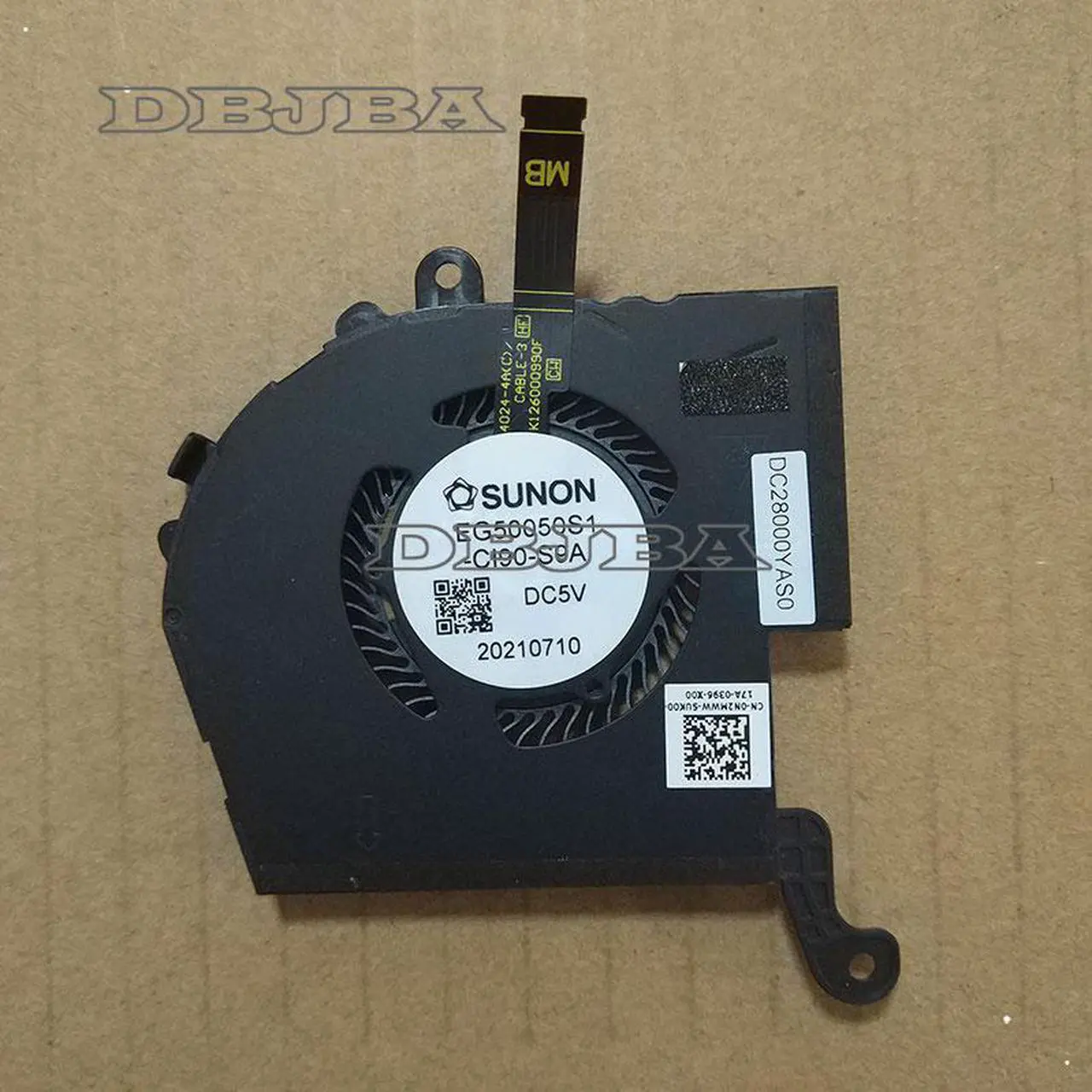 Main image of Laptop Cooling Fan for SUNON EG50050S1-CI90-S9A DC28000YAS0 CN-0N2MWW DC 5V Fan