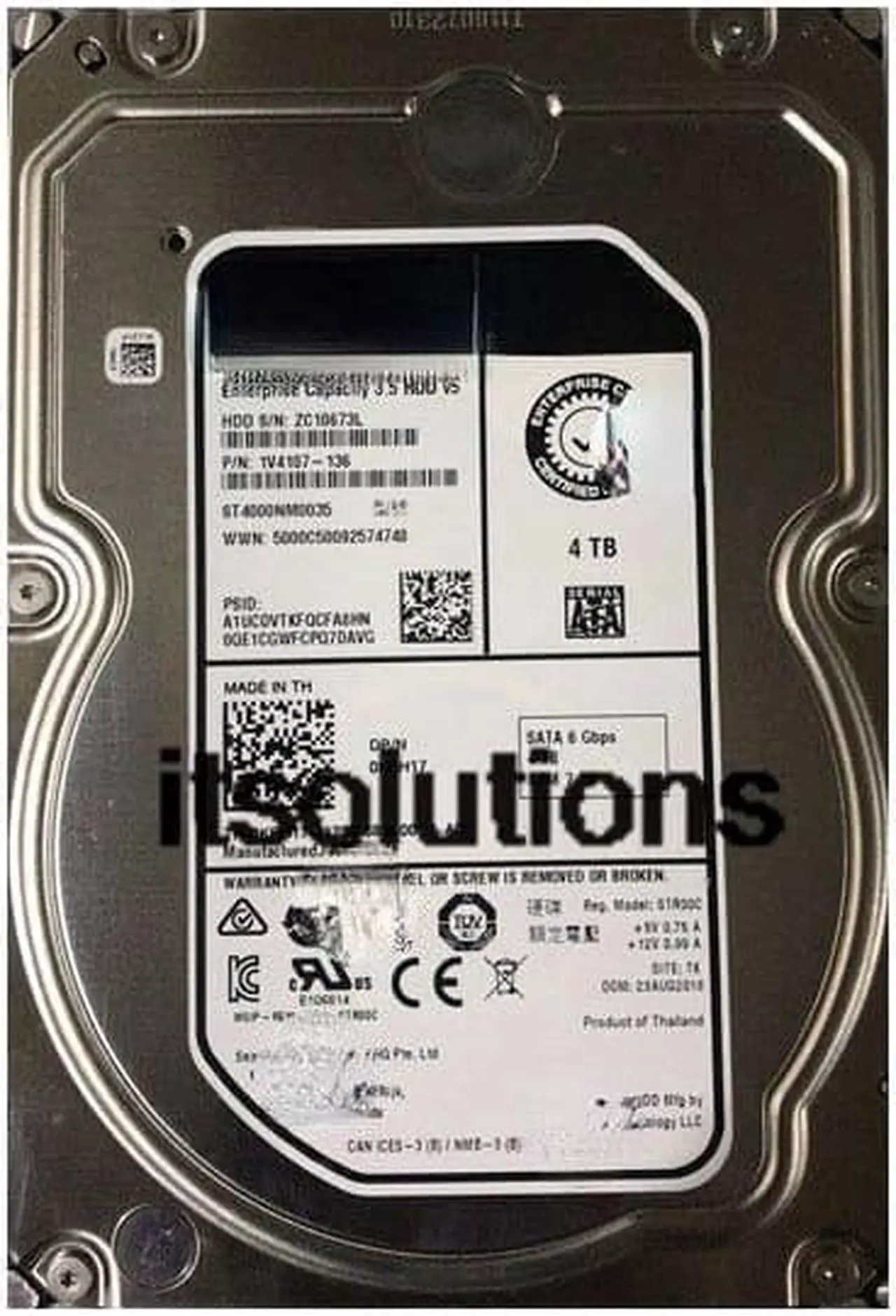 Main image of For DELL ST4000NM0035 4T 7.2K SATA 3.5 inch Seagate 0KRH17 server hard drive