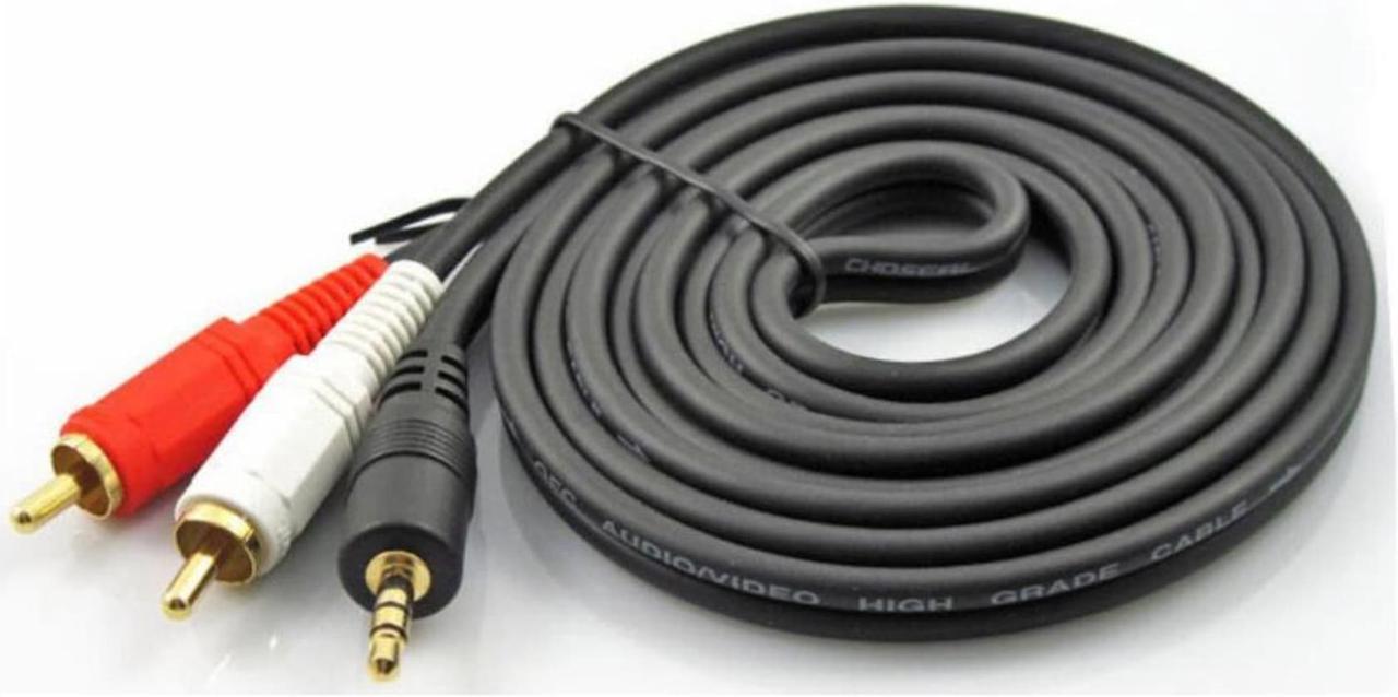 Data cable 5 meters 3.5 turn double lotus audio cable 3.5mm stereo turn double lotus head 3.5 one point two