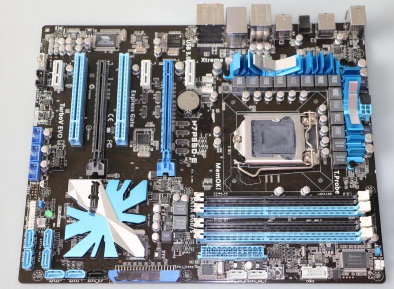 motherboard P7P55D-E DDR3 LGA 1156 P55 16GB for I5 I7 CPU USB2.0 USB 3.0 P55 Desktop motherborad