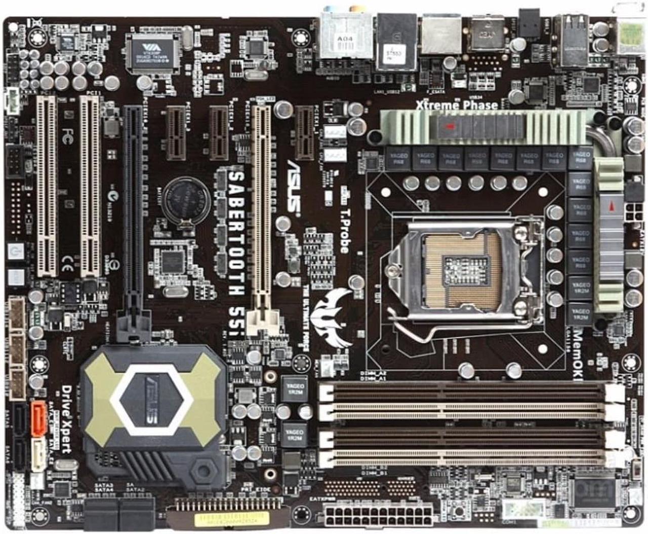 motherboard for SaberTooth 55i DDR3 LGA 1156 for I5 I7 CPU USB2.0 16GB P55 Desktop motherborad