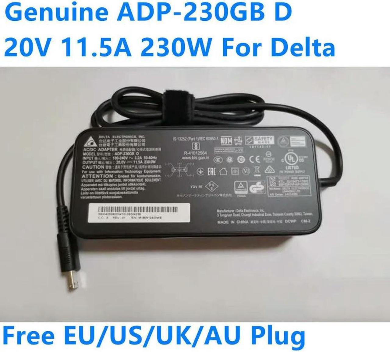 OIAGLH DELTA 20V 11.5A 230W ADP-230GB D Gaming Laptop Charger AC Adapter For GP76 GE66 GE76 A17-230P1B Power Supply