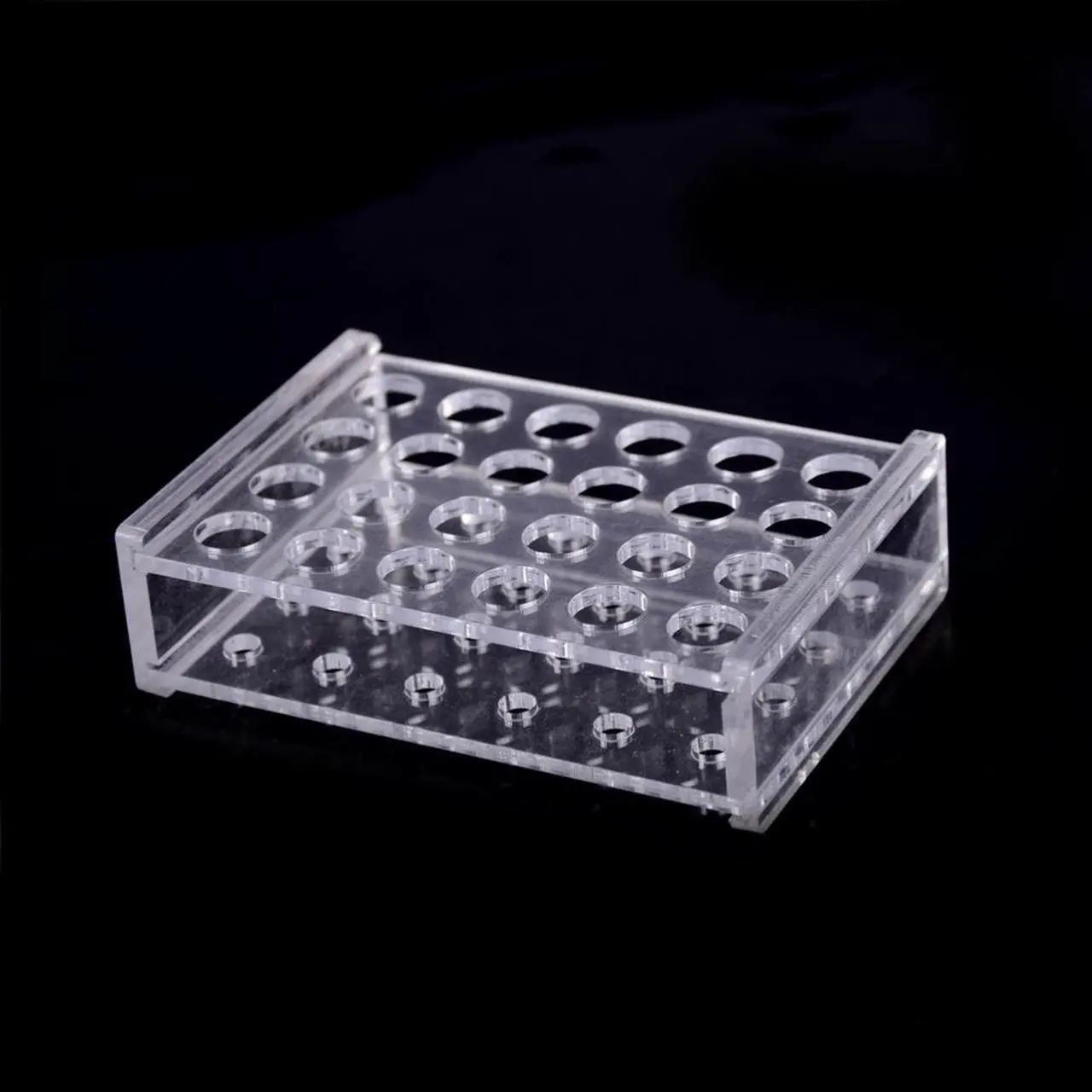 Plastic 24 Holes 1.5ml Clear Centrifugal Test Tube Test Tubing Rack ...