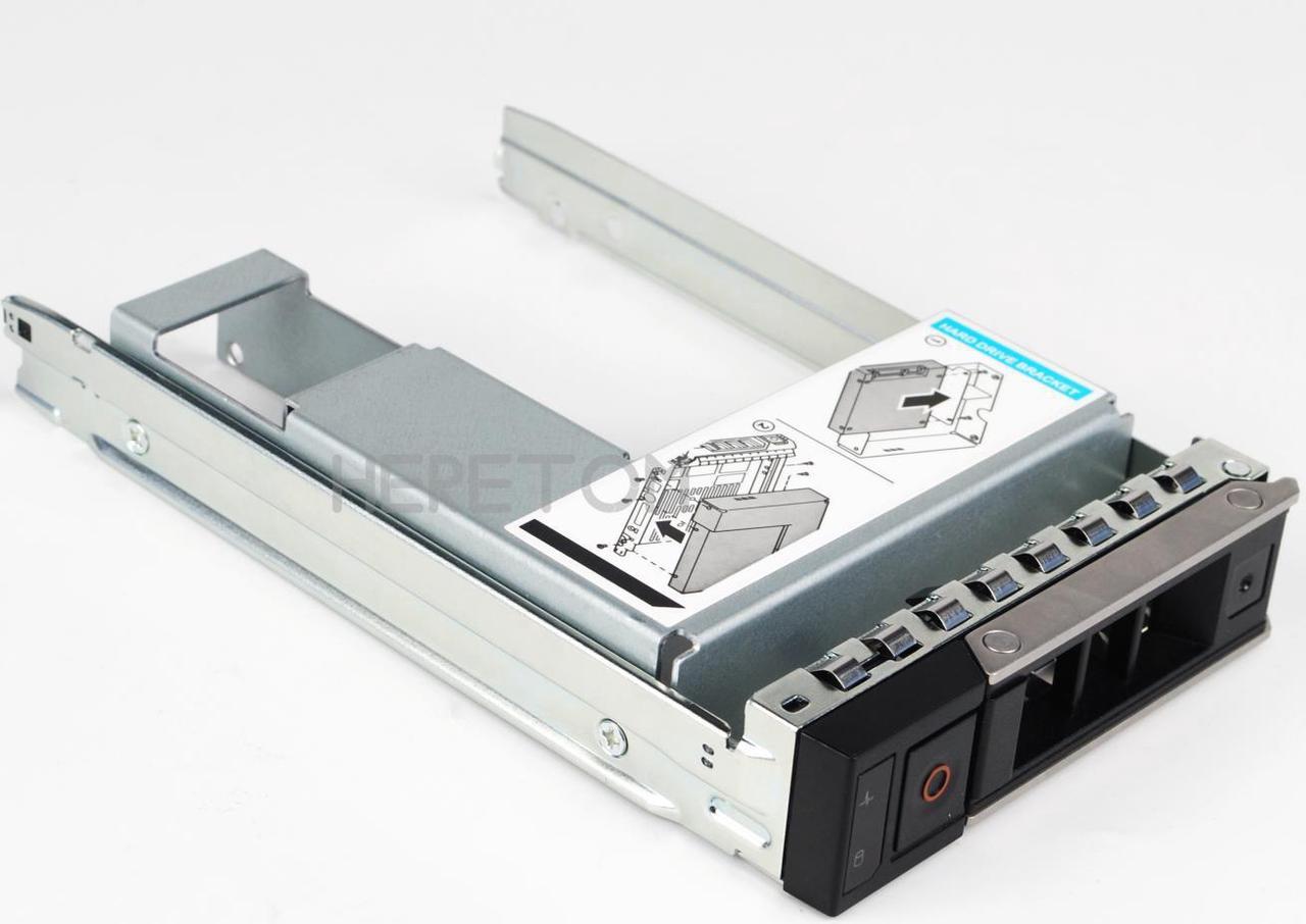 2.5" 3.5" SATA SAS HDD Adapter + 3.5inch Hard Drive Tray Caddy For Dell PowerEdge R250 R350 T350 Server Hybrid