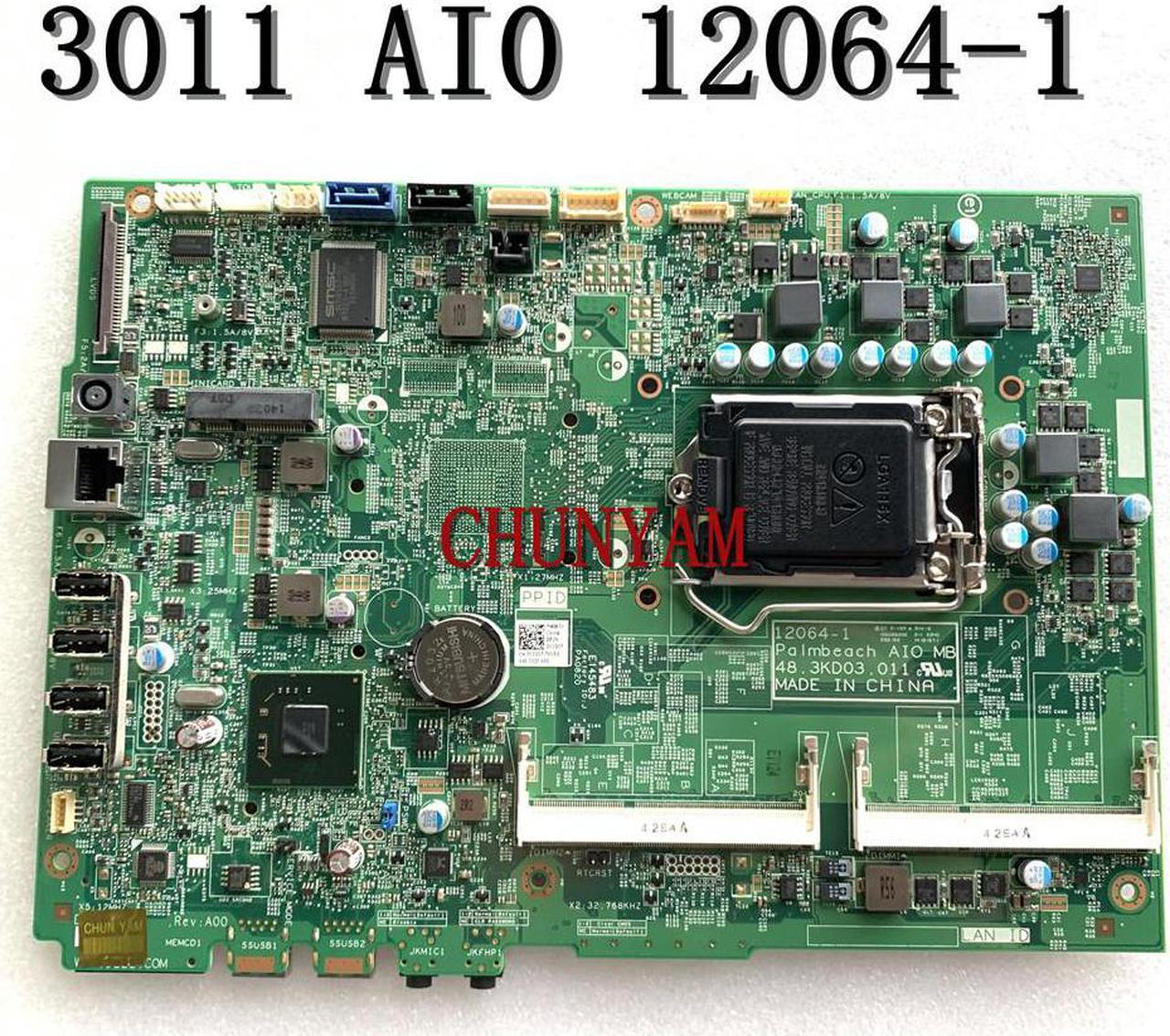 12064-1 For Inspiron AIO 3011 Desktop all-in-one Motherboard 48.3KD03.011 CN-0C1GJ7 C1GJ7 Mainboard System Borad