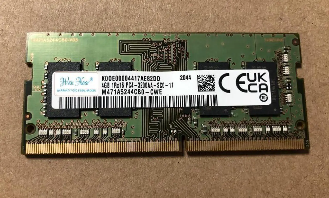 Main image of OIAGLH For Notebook M471A5244CB0-CWE 4G 1RX16 PC4-3200AA-SC0-11 4GB