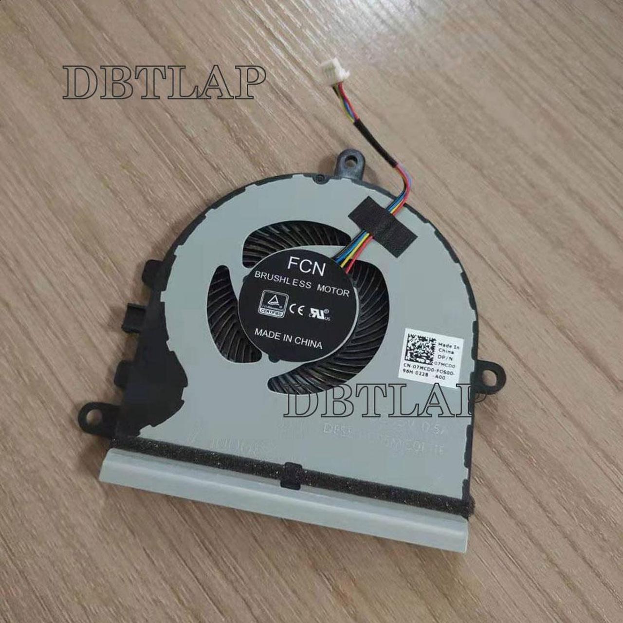 DBTLAP Laptop CPU Cooling fan for CN-07MCD0 07MCD0 DFS531005MC0T FK39 DC 5V 0.5A Notebook Cooler Fan DC28000K7F0