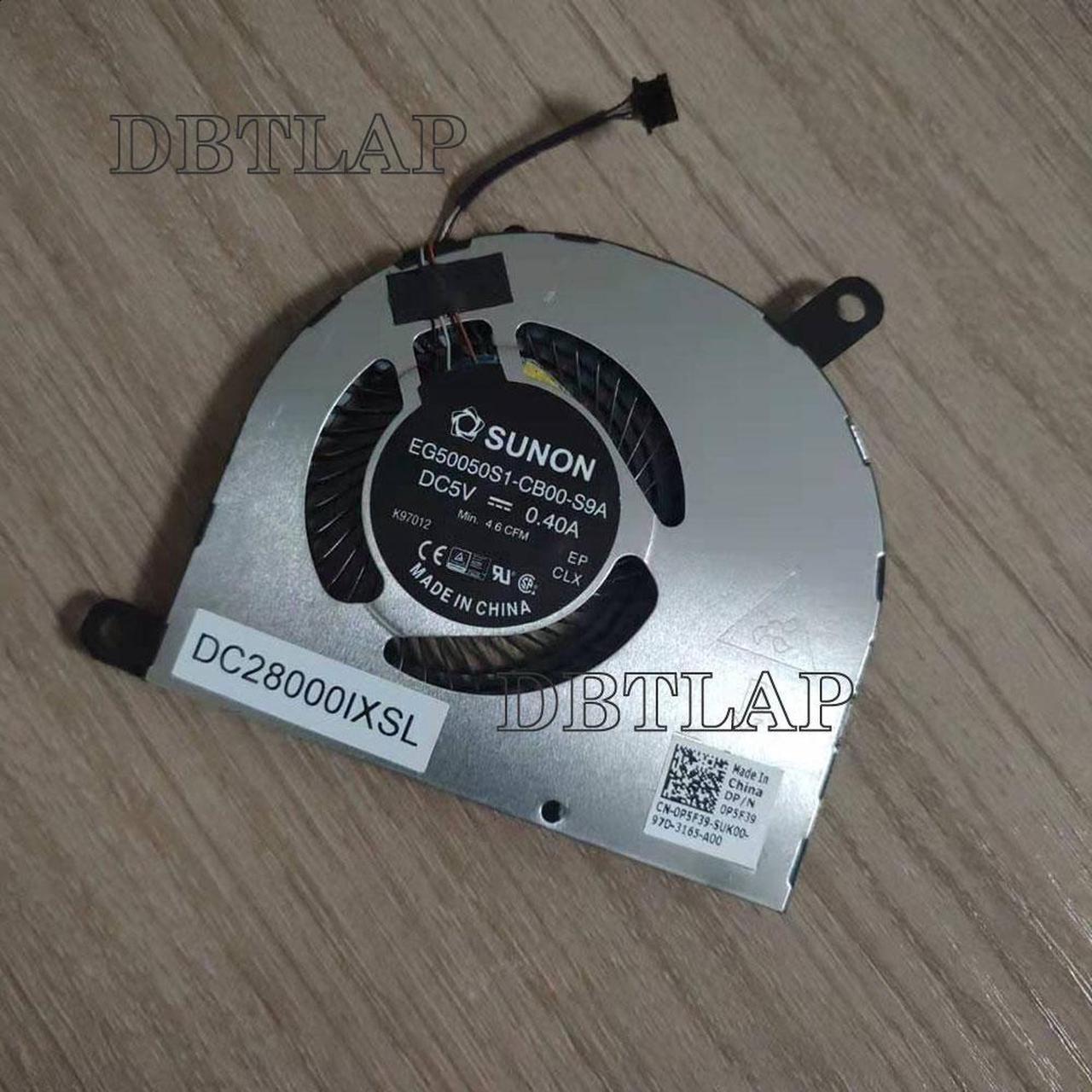 DBTLAP CPU fan for dell latitude 5480 e5480 laptop cpu cooling fan cooler EG50050S1-CB00-S9A DC28000IXSL K97012