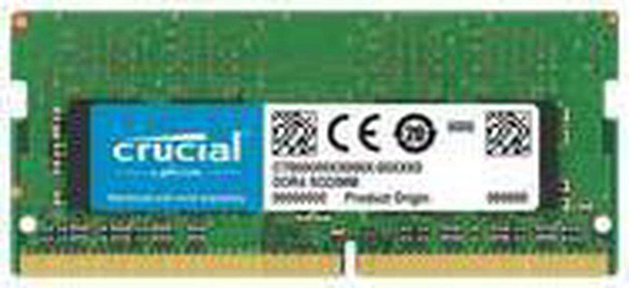 CT16G4DFRA32A  Crucial 16GB DDR4-3200(PC4-25600) •3200MT/s •CL-22 (22-22-22) •1.2V •Unbuffered•NON-ECC•UDIMM•288PIN  Desktop Memory