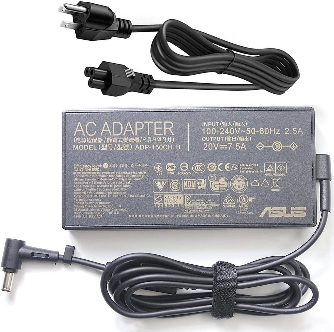 Main image of New 20V 7.5A 150W 6.0x3.7mm AC Adapter Fit for Asus : Asus A18-150P1A 150w TUF Gaming FA506 A17 FA706 FX505GT FX705GT TUF Gaming fx705gm ROG Strix Scar III G531GDLaptop Power Supply Charger