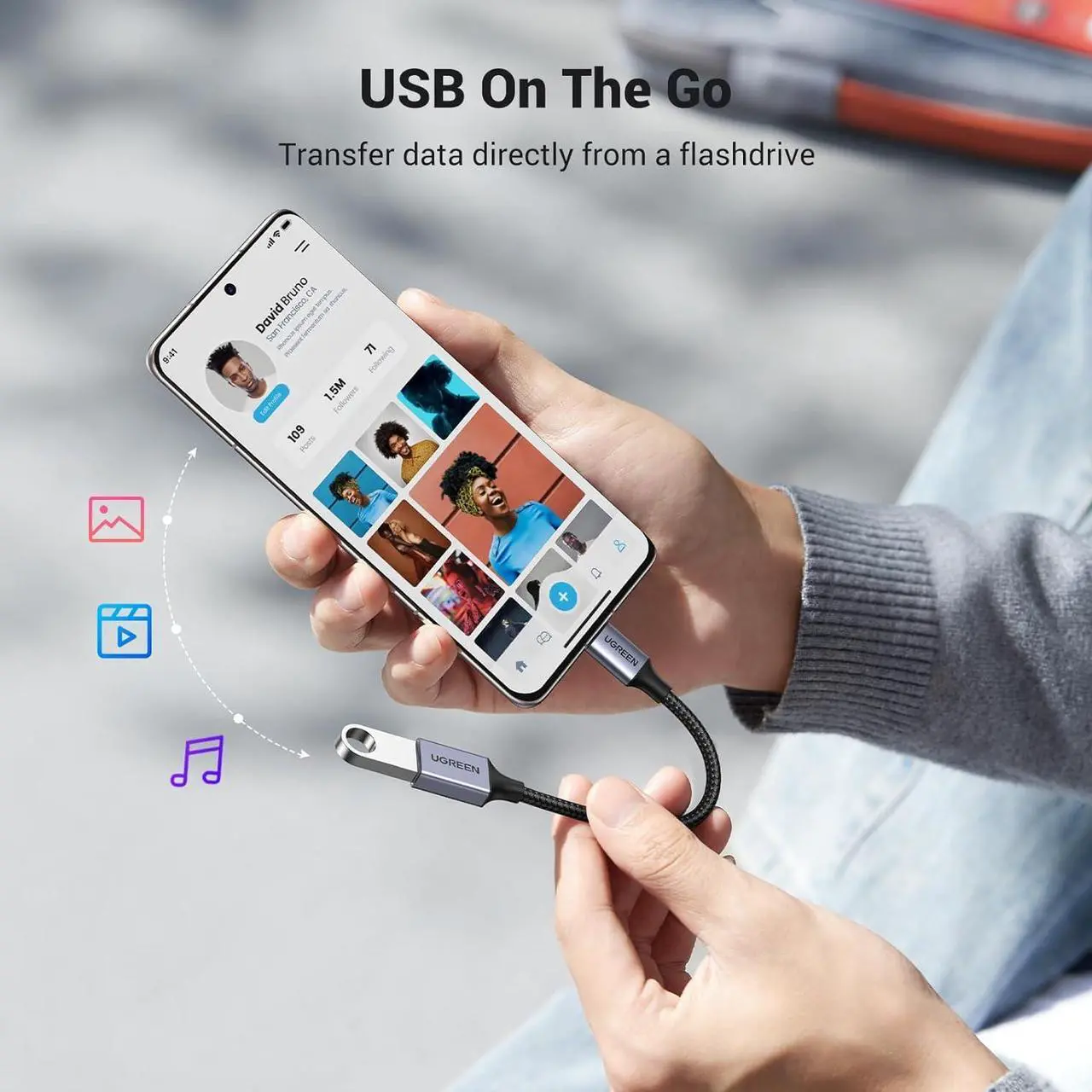 Alt view image 5 of 7 - USB C to USB A Adapter 2 Pack USB to USB C 3.2 Adapter USB C Male to USB Female Adapter Compatible with  S23 Ultra MacBook Pro 2023 / Air 2022 iPad Pro/Mini Thunderbolt 4/3 Device