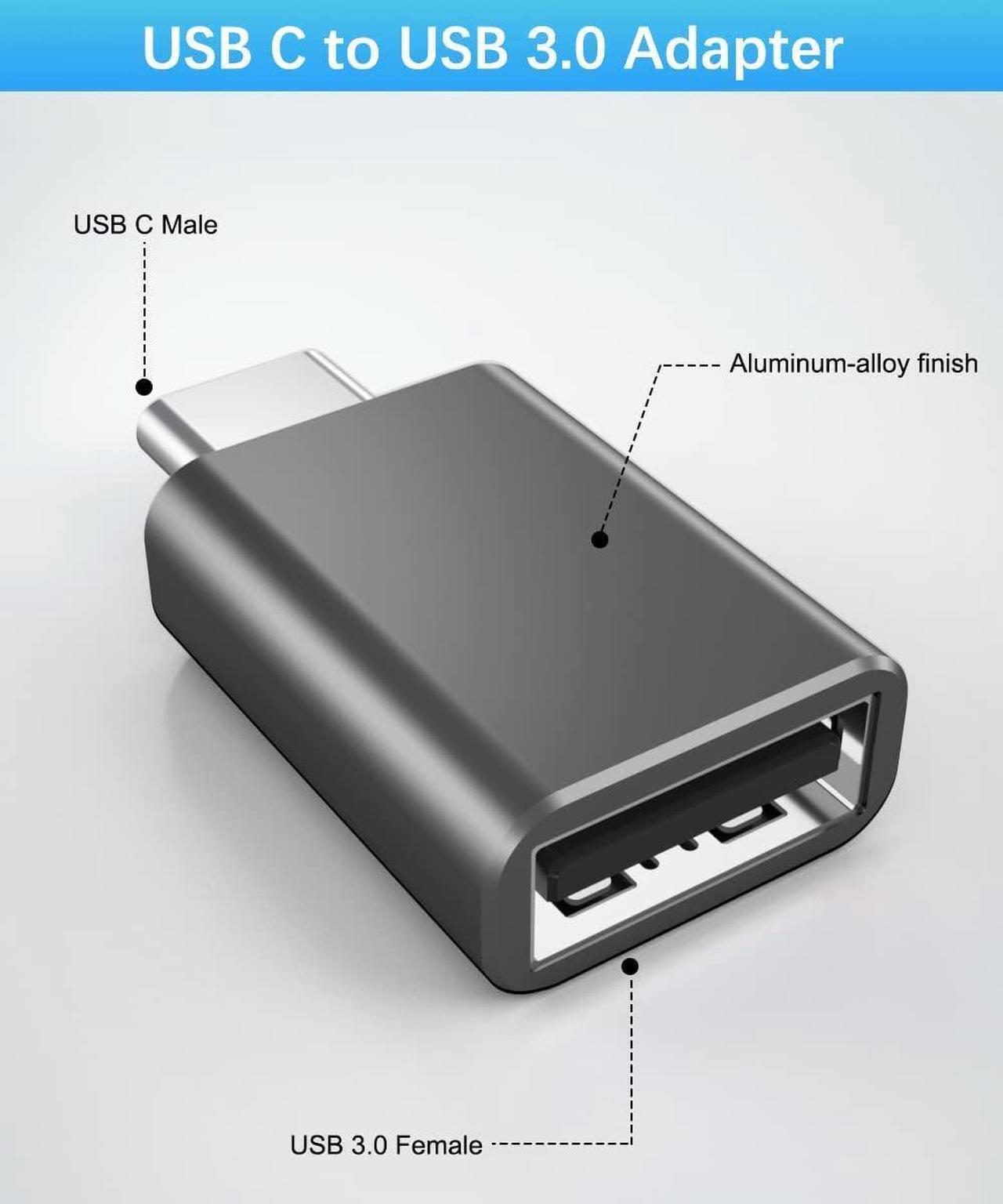 Alt view image 6 of 7 - USB Flash Drive Adapter to USB C 4-Pack Type C Flash Drive Adapter Thunderbolt 4 to Type A OTG Converter for Apple iPhone 16 15 Max MacBook Pro/Air Mac iPad Pro Samsung Galaxy S24 PC iWatch 10