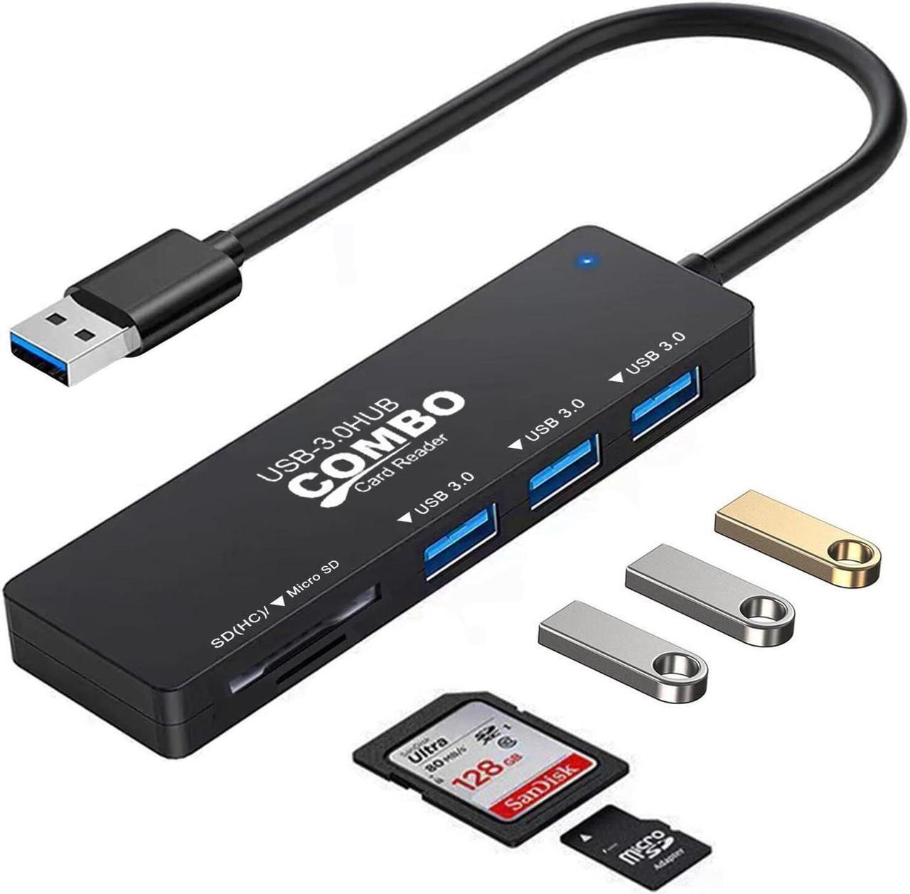 Main image of USB 3.0 Hub with SD/TF Card Reader VIENON 5 in 1 Docking Station USB Data Hub USB Splitter for MacBook PC Laptops Printer Surface Pro USB Flash Drives and More