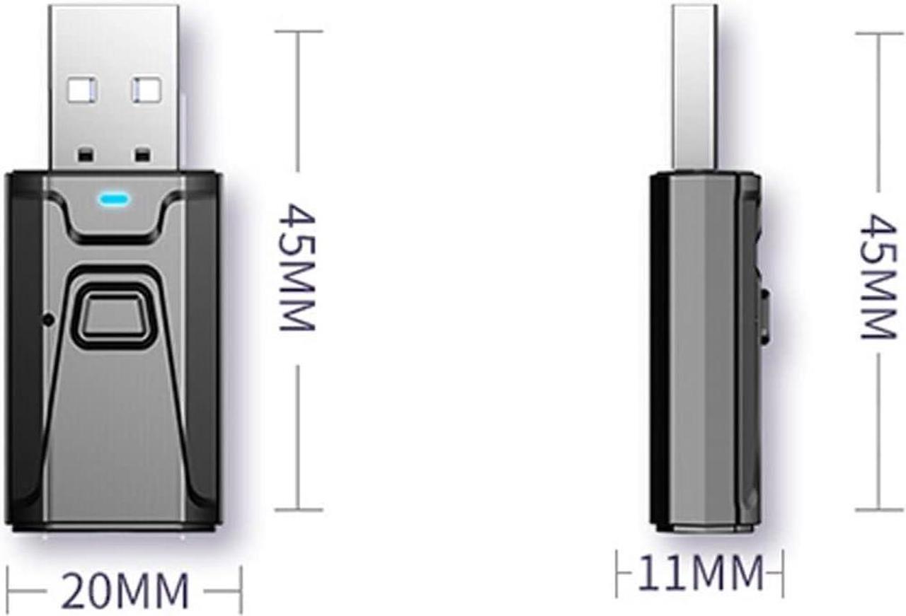 Alt view image 2 of 7 - Bluetooth Transmitter, 4 in 1 USB Bluetooth5.0 Receiver Clear Sound Quality Plug and Play Stable Transmission Audio Adapter