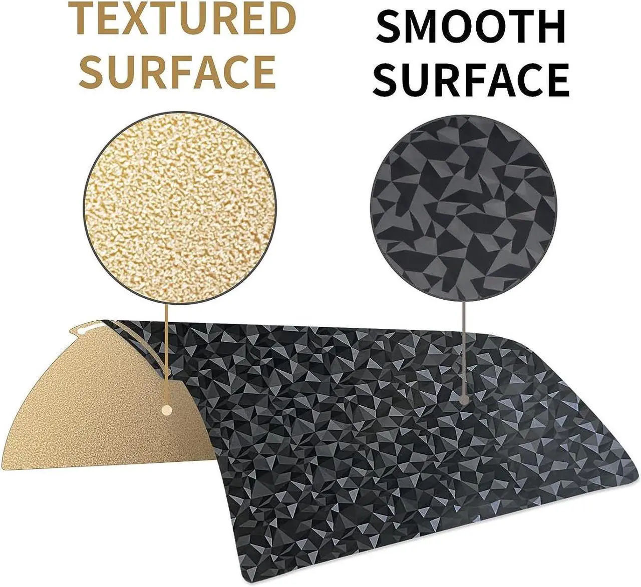 Alt view image 2 of 6 - IdeaFormer Smooth Diamond PEO+Textured PEI Plate for Bambu Lab X1 X1C P1P P1S A1, Double Sided Textured PEO PEI Build Plate for Bambulab Series 3D Printers
