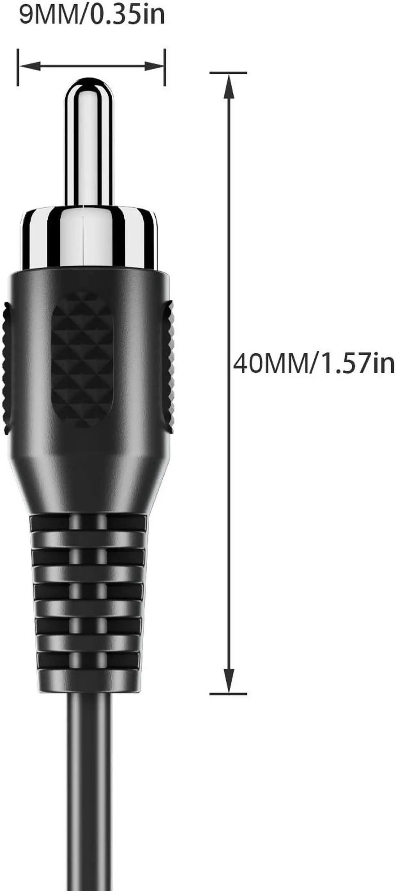 Alt view image 2 of 6 - RCA to Bare Wire Speaker Cable 2 Pack Speaker Bare Wire Cables to RCA Plugs Adapter Repair Speaker Cord for Speakers Amplifier Audio Video AV Receivers- DIY 2m line