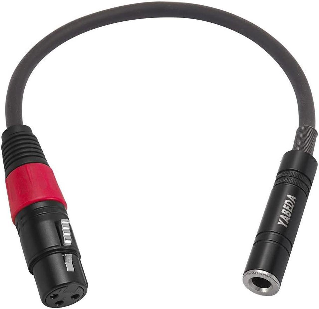 Main image of XLR to 1/4 Cable Balanced XLR Female to 1/4 Female Stereo Audio Adapter 3 Pin Female XLR to Quarter inch TRS Connector Converter Interconnect Cable - 1.6 Feet