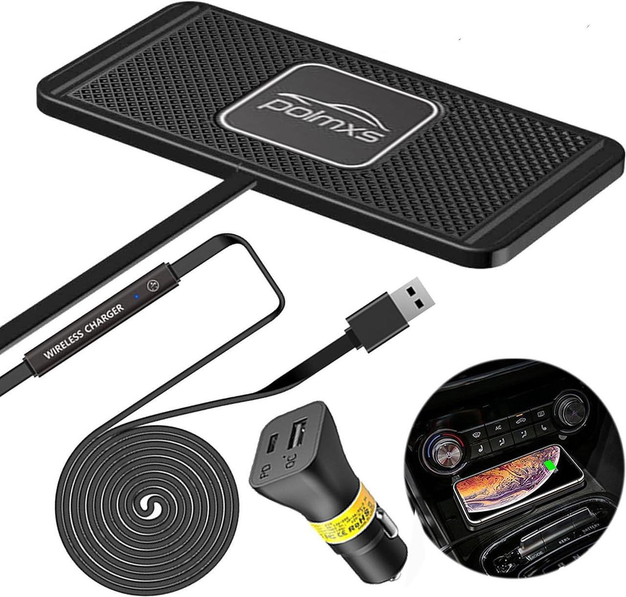 Main image of Wireless Charger Wireless car Charger Charging pad 10W Wireless Phone Charger Fast Non Slip Charger for car Android Wireless Charging mat for Cell Phone Galaxy 21/20 NOTE10 S9S10 S8(C1Y)