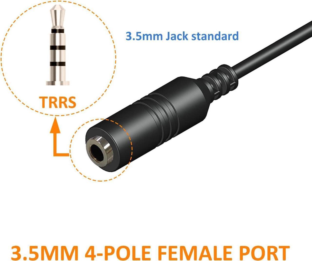 Alt view image 5 of 6 - 3.5mm Female to 2.5mm Male Headphone Adapter Cable Connector Suit for Smartphone Headset Convert to 2.5mm Jack Work for Telephone and Cordless Phones with 2.5mm Headset Jack
