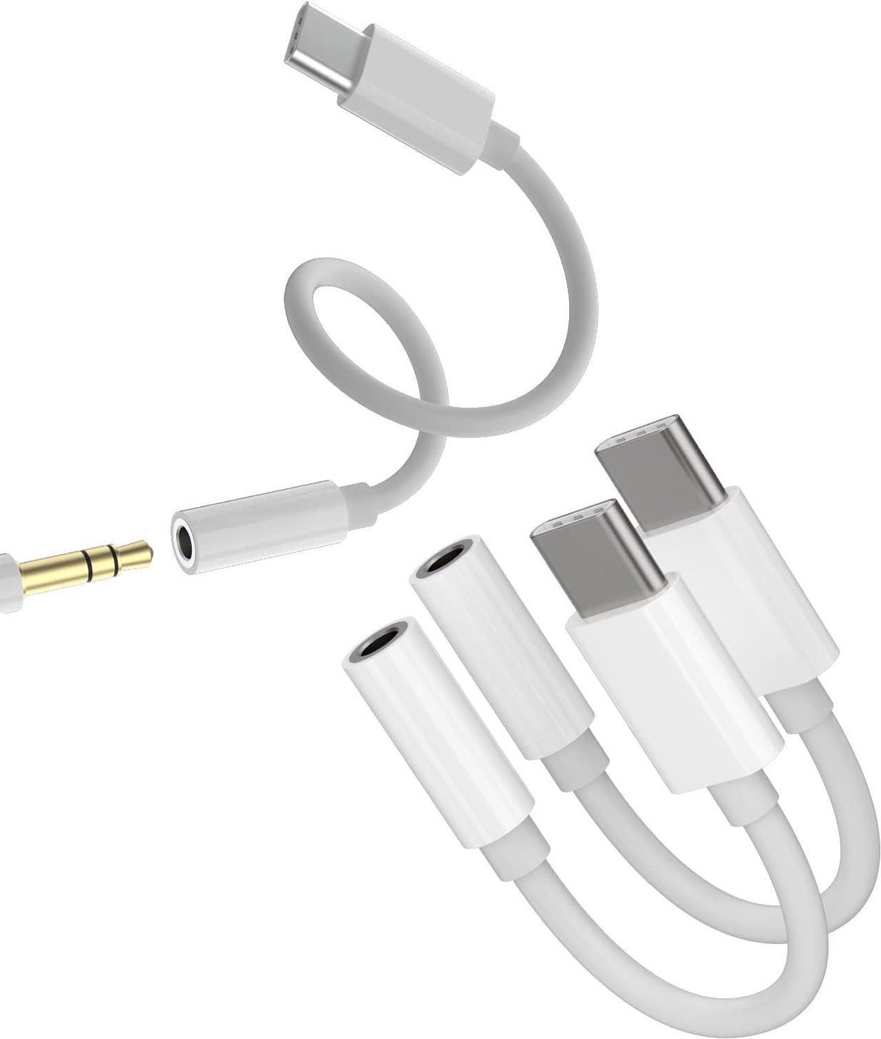 Main image of USB-C to 3.5mm Adapter DAC Headphone Dongle(3pack)AUX Cable Connector Type C Audio Jack Cord Splitter Compatible for Samsung Galaxy S22 S21 S20 FE Ultra Note10 S9 Z Flip LG Google Pixel I Pad Air4 Pro
