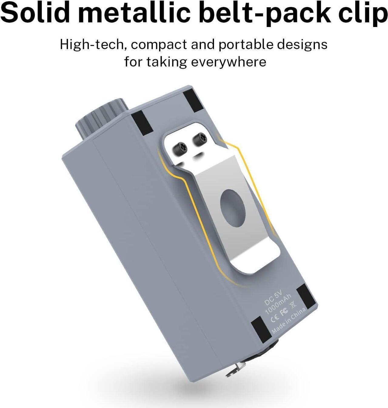 Alt view image 6 of 7 - Headphone Amplifier DC 5V-1A, 3.5mm Rechargeable Portable in-Ear Monitor Amplifier with 8 to 250 Impedance, with 2 XLR and 1/4" TRS Inputs