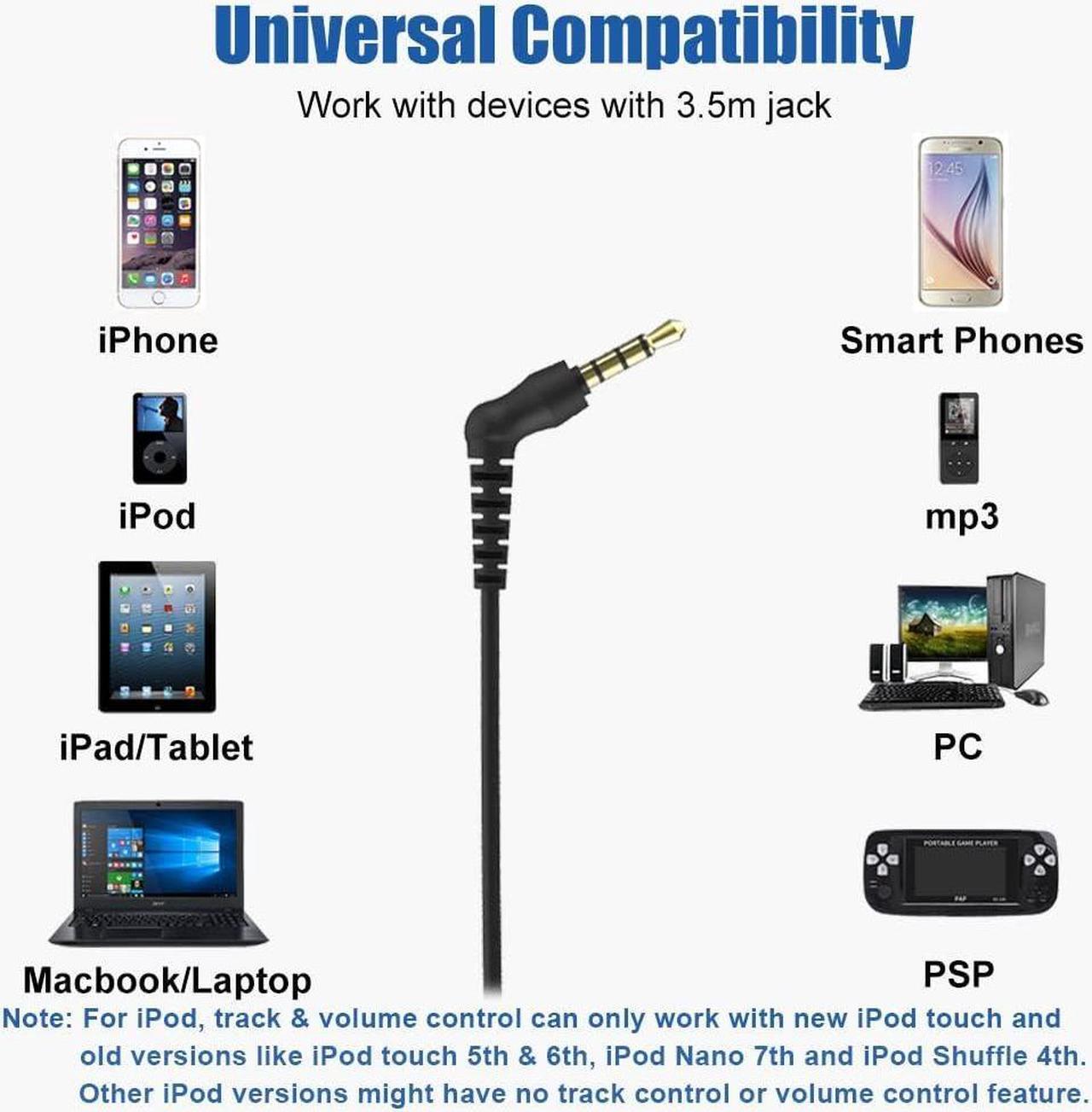 Alt view image 7 of 7 - Wired Over The Ear Earbuds with Microphone Volume Control Ear Hook and Case, Sweatproof Sport Earphones for Running Exercise Gym Workout, Wrap Around Headphones for Cellphones, Laptop, Tablet