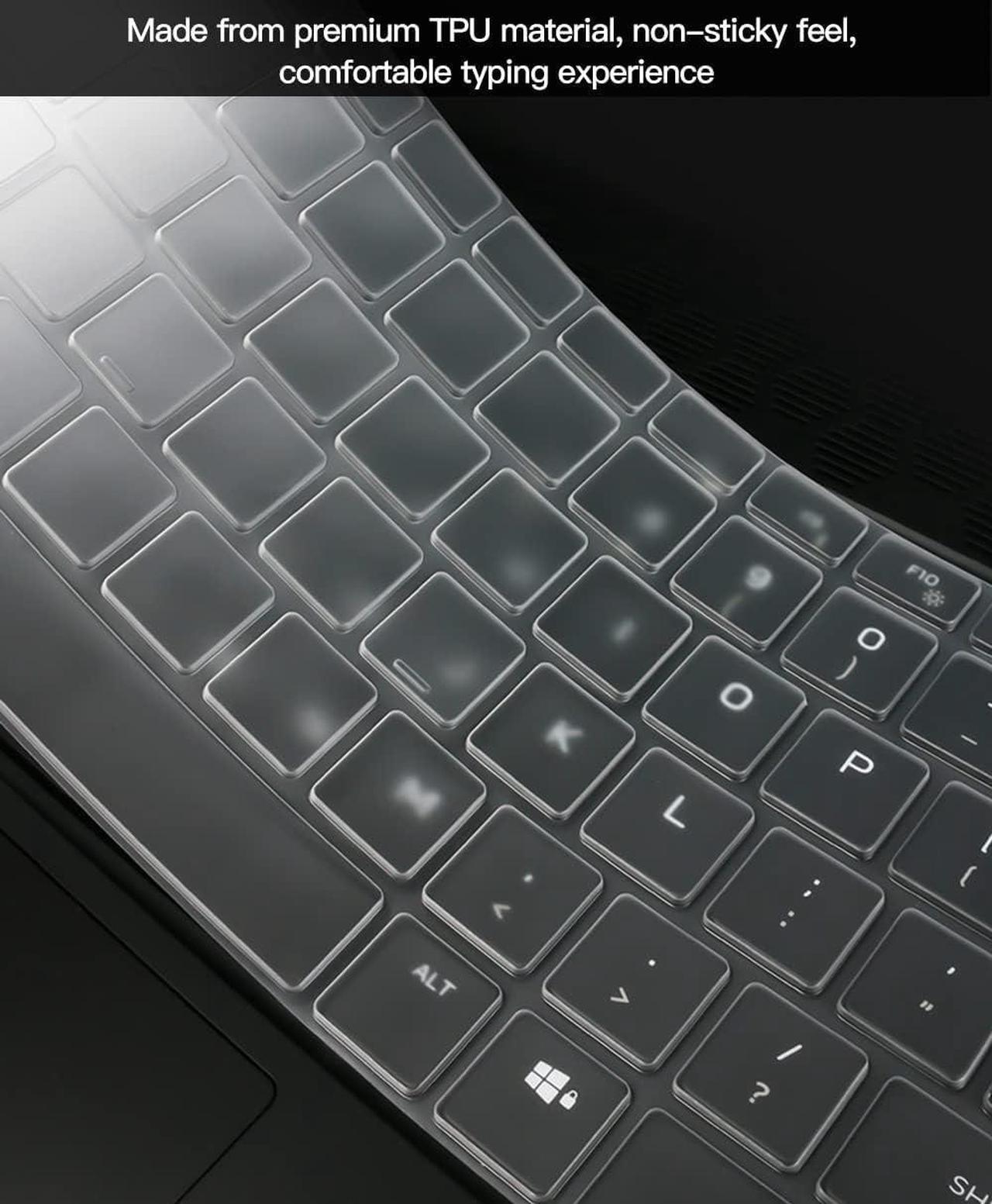 Alt view image 3 of 7 - Keyboard Cover Skin for Dell Alienware m17 R5 Alienware m15 R7 Alienware M16 R1 Alienware x15 R1 R2 15.6 & x17 R1 R2 17.3 Alienware m15 R5 R6 R7 15.6 Dell G16 7630 7620 Gaming Laptop TPU