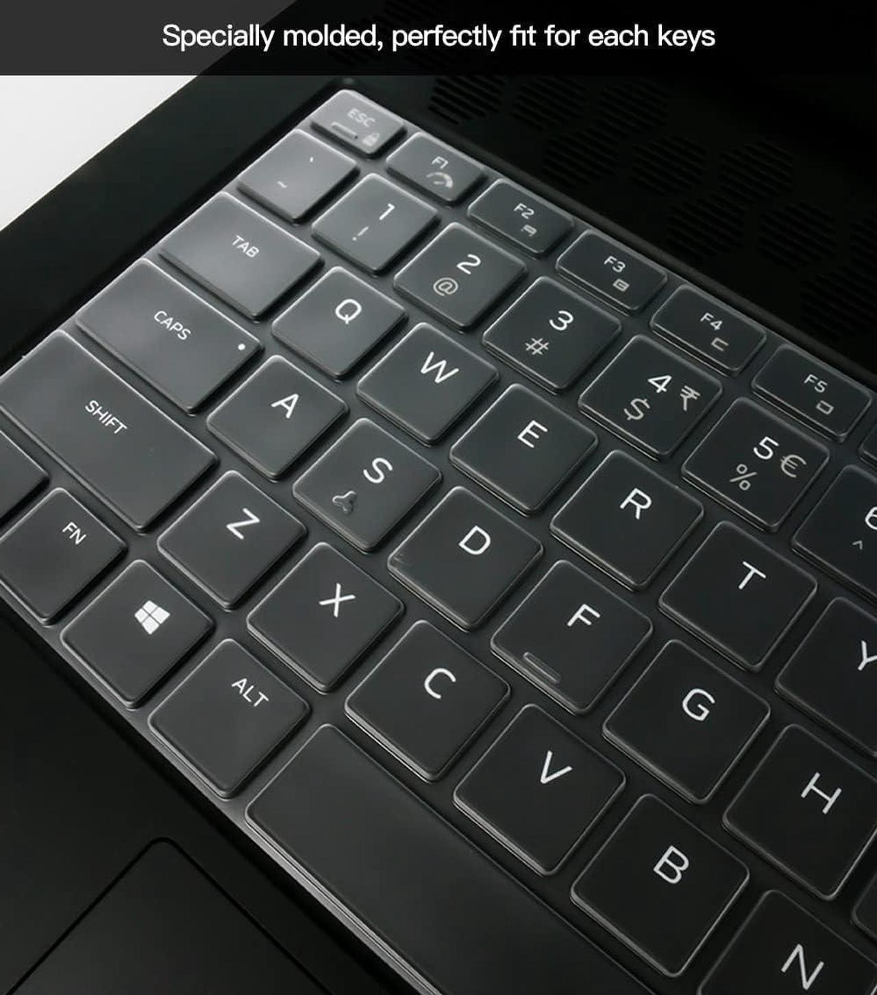Alt view image 4 of 7 - Keyboard Cover Skin for Dell Alienware m17 R5 Alienware m15 R7 Alienware M16 R1 Alienware x15 R1 R2 15.6 & x17 R1 R2 17.3 Alienware m15 R5 R6 R7 15.6 Dell G16 7630 7620 Gaming Laptop TPU