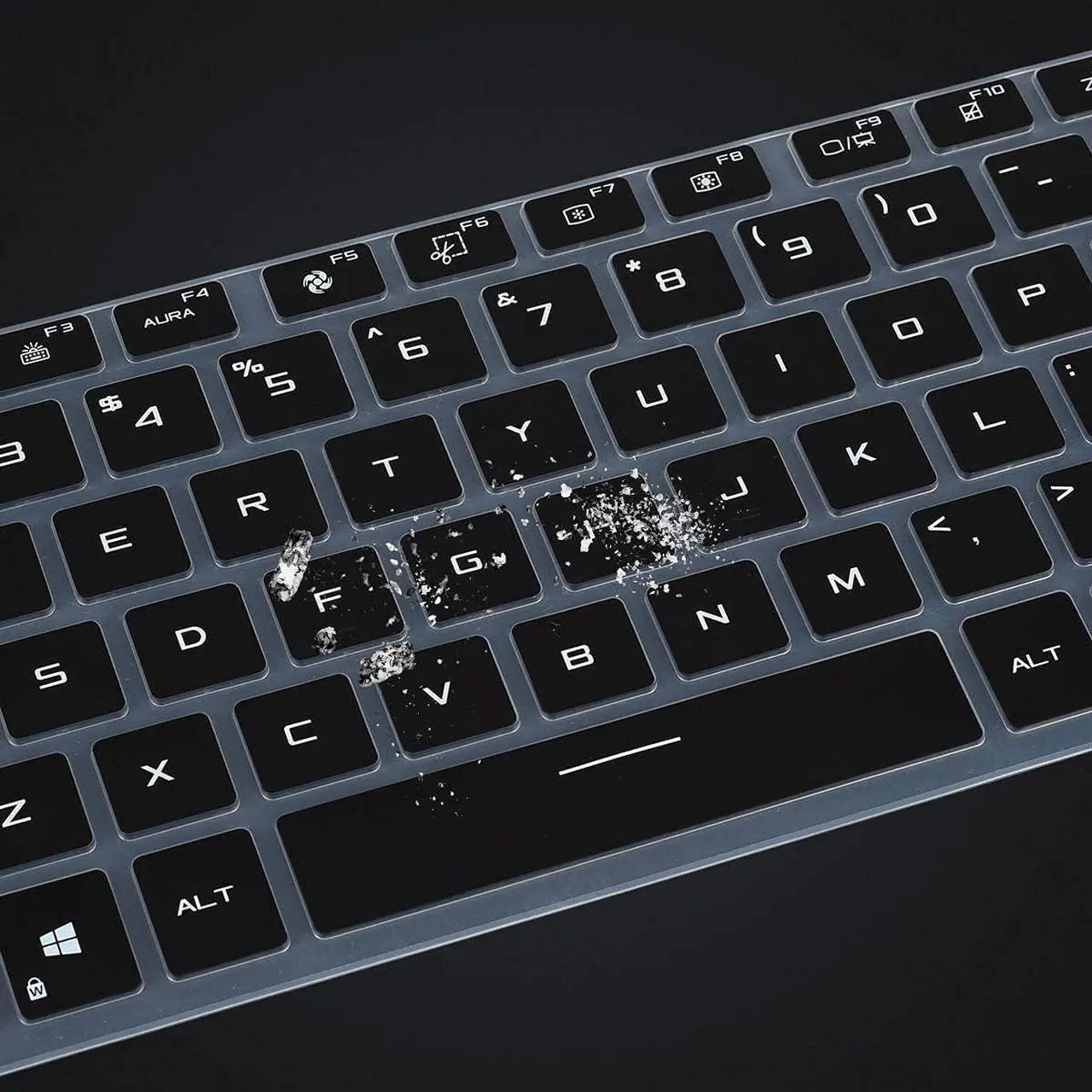 Alt view image 4 of 6 - Keyboard Cover for ASUS ROG Zephyrus G14 GA402 2023 2022 Zephyrus M16 GU604 GU603 ROG Zephyrus G15 GA503 & Zephyrus G16 GU603 TUF Dash F15 ROG Zephyrus G14 GA402 2023 Keyboard Skin - Black