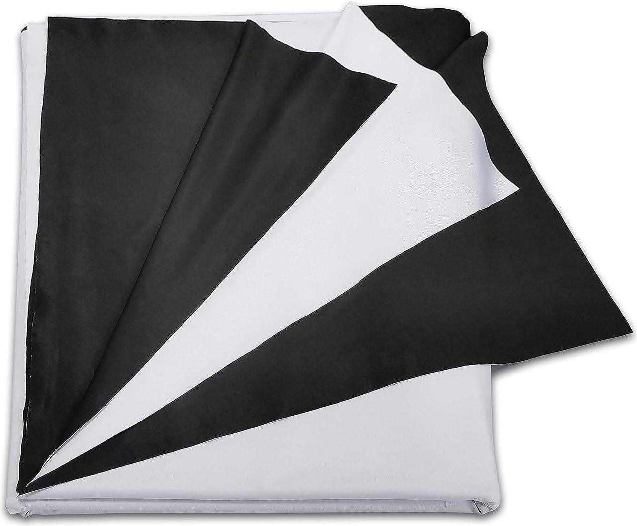 Alt view image 2 of 5 - Projector Screen DIY Elastic Polyester Material 59x105 inch for Max 130 inch 16:9 Projection Screen Economical Black Backing 4K Ultra HD Front Projection Textile Fabric