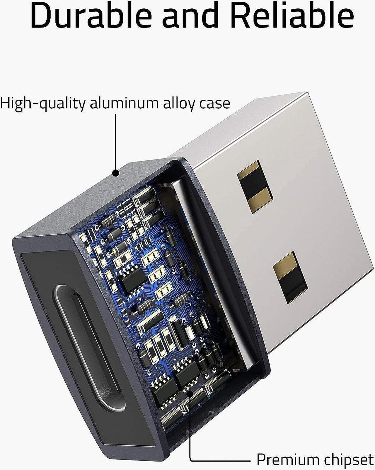 Alt view image 6 of 7 - USB C Female to USB Male Adapter Pack of 3 [Travel Must Haves Aluminum] USB C to USB Adapter Type C Charger Cable Power Converter Compatible with iPhone 14 Apple Watch AirPods CarPlay etc.
