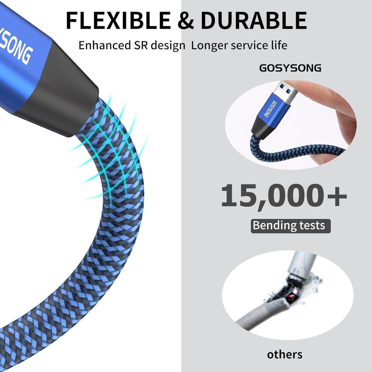 Alt view image 6 of 7 - Printer Cable 50ft Active USB 2.0 Printer Cable High Speed USB A to B Cable Compatible with HP Canon Dell Epson Xerox and More
