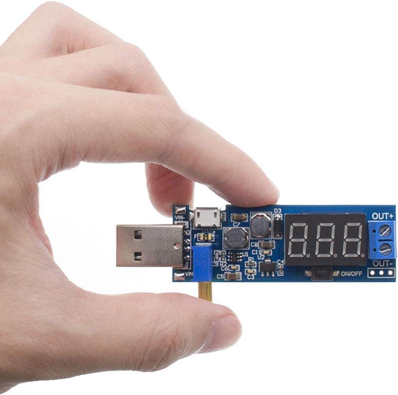 Alt view image 5 of 7 - 2PCS USB Buck Boost Converter Adjustable Step UP Step Down Power Supply Module Voltage Regulator DC-DC 5V to 3.3V 9V 12V 18V 24V