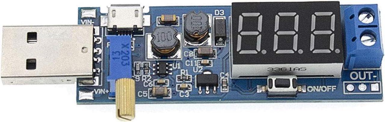 Alt view image 7 of 7 - 2PCS USB Buck Boost Converter Adjustable Step UP Step Down Power Supply Module Voltage Regulator DC-DC 5V to 3.3V 9V 12V 18V 24V