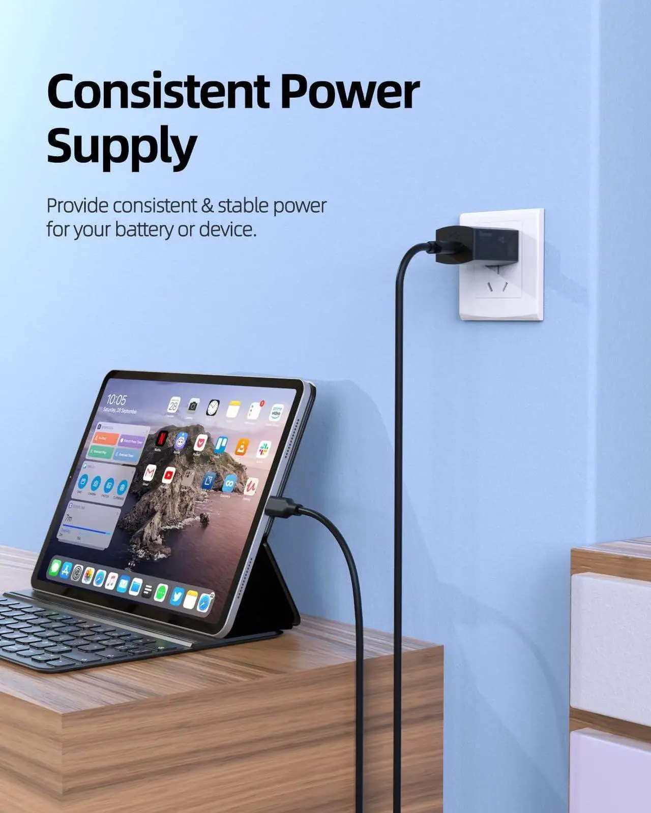 Alt view image 7 of 7 - 5Ft USB C AC Charger Fit for Samsung Galaxy A03S A02s A01 SM-A025 SM-A037 SM-S134 USB C Phone Fast Charging Adapter Supply Power Cord Cable