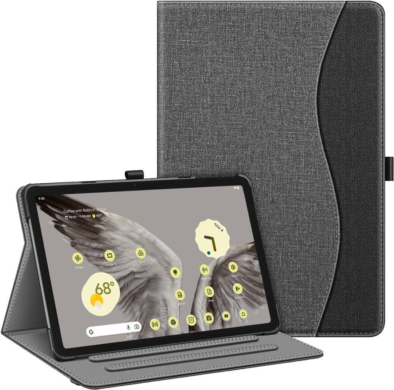 Main image of Case for Google Pixel Tablet 11 Inch 2023 Release Multi-Angle Viewing Protective Stand Cover with Pocket & Pencil Holder Compatible with Charging Speaker Dock Gray