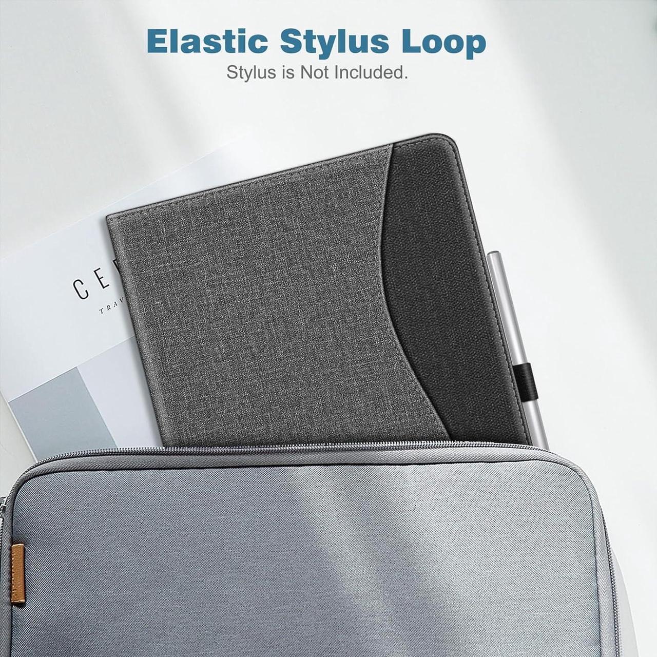 Alt view image 5 of 7 - Case for Google Pixel Tablet 11 Inch 2023 Release Multi-Angle Viewing Protective Stand Cover with Pocket & Pencil Holder Compatible with Charging Speaker Dock Gray