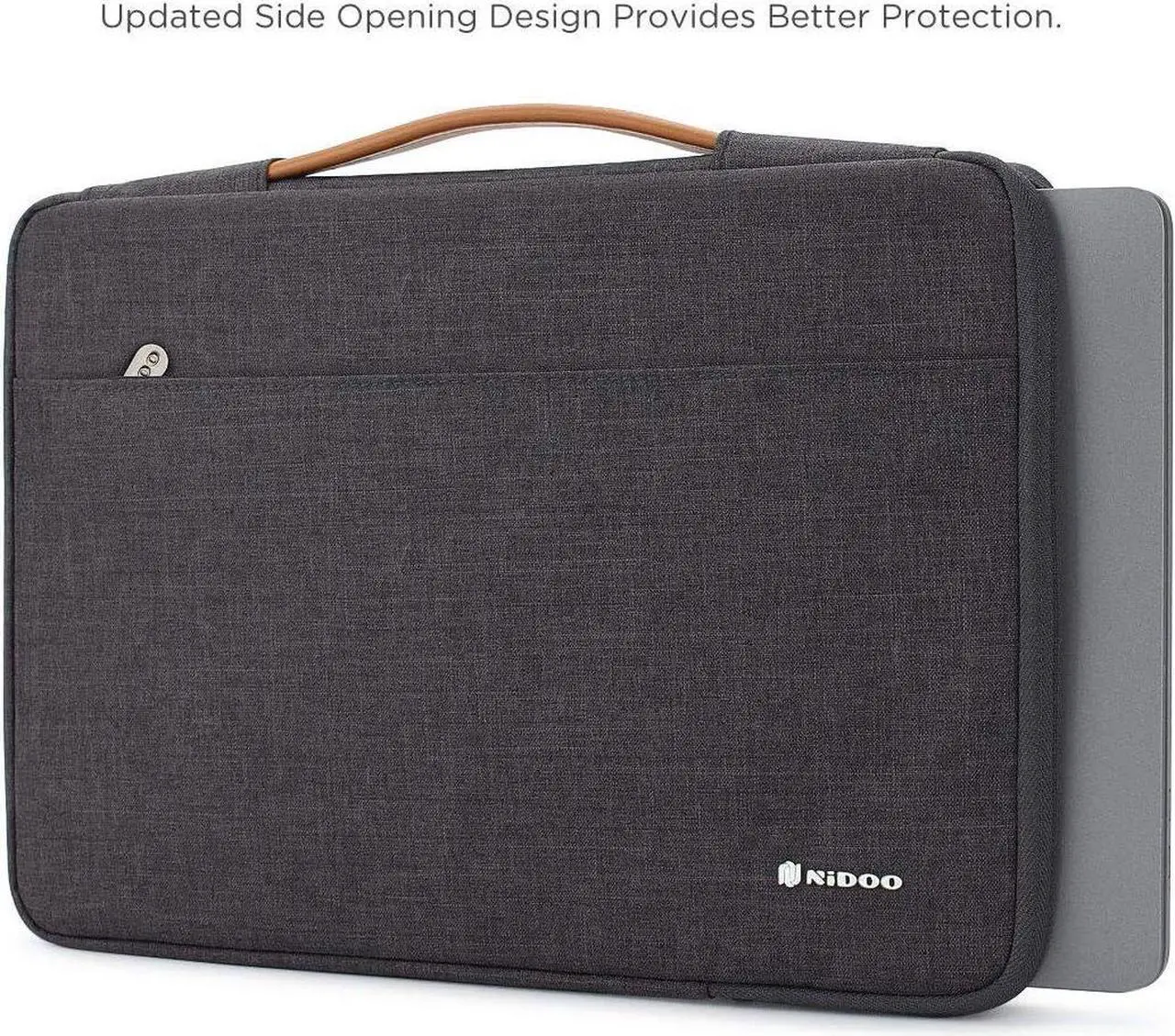 Alt view image 2 of 7 - 10 inch Laptop Sleeve case Notebook Bag Protective Handbag for 10.5 11 iPad Pro / 10.5 iPad Air / 10.2 iPad / 10 Microsoft Surface Go / 10.5 Galaxy Tab S4 / 10.1 Ideapad D330 Dark Gray