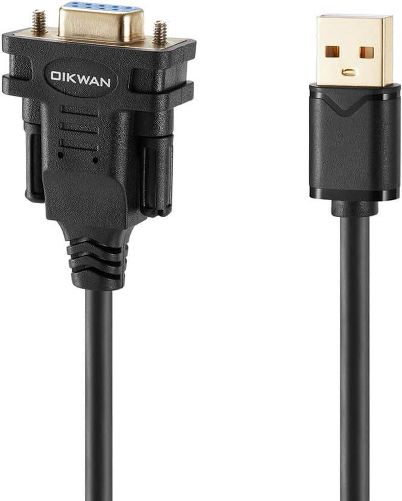Alt view image 6 of 7 - USB to RS232 Adapter with FTDI Chipset 6.6ft USB 2.0 Male to RS232 Female DB9 Serial Converter Cable for Cashier Register Modem Scanner Digital Cameras CNC Black