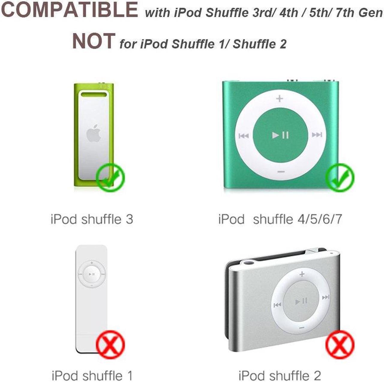 Alt view image 5 of 7 - Charging Cable for iPod Shuffle Cable USB Data Sync Cable Cord 3.5mm Male AUX Plug to USB Male Adapter Cable Charger Converter Headphone Audio Extender Jack for iPod Shuffle 3 4 5 6 Gen 2-Pack