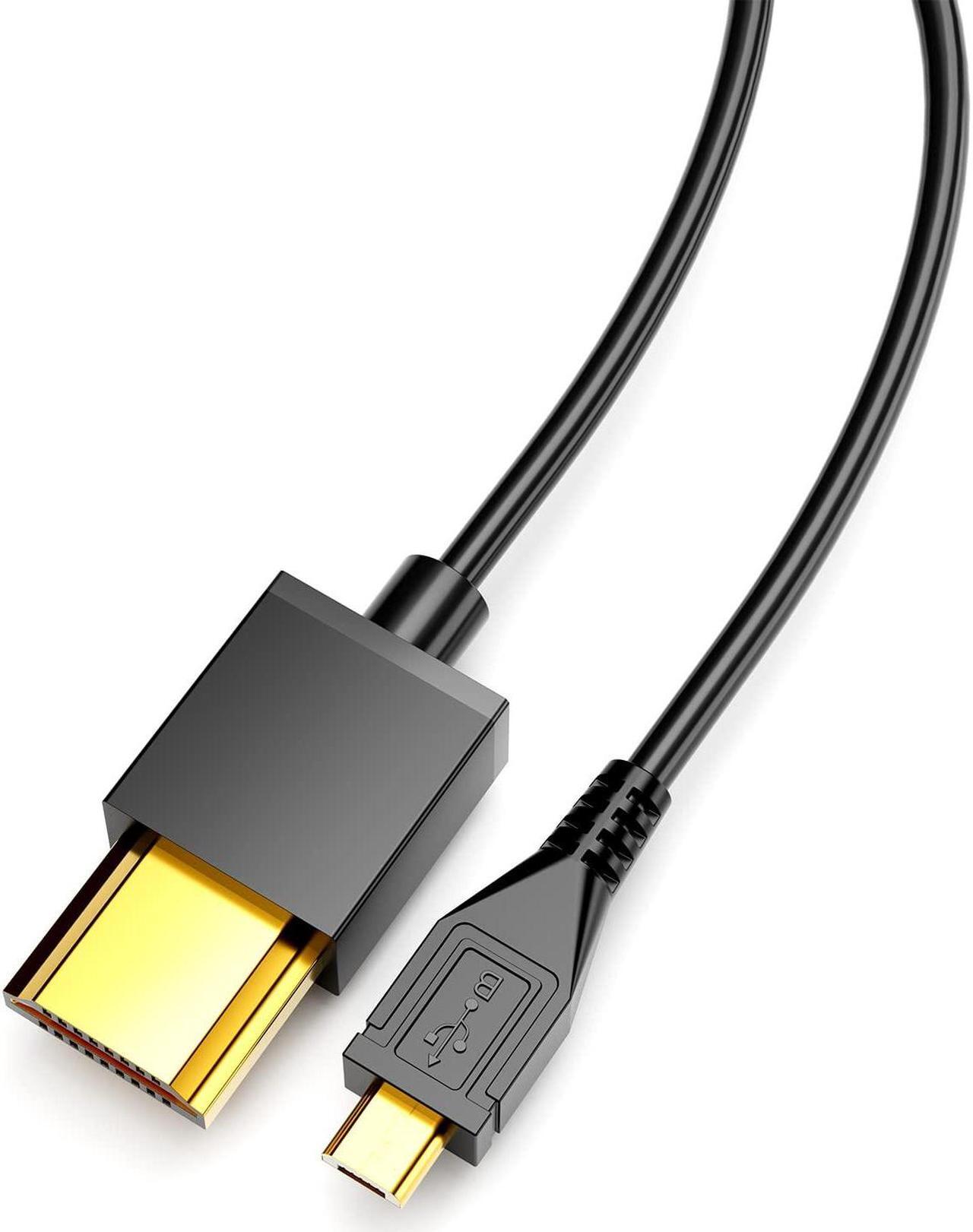 Main image of HDMI to Micro USB Cable 1.5M/ 5ft HDMI Male to Micro USB Male Data Charging Cord Converter Connector Cable - 5pin