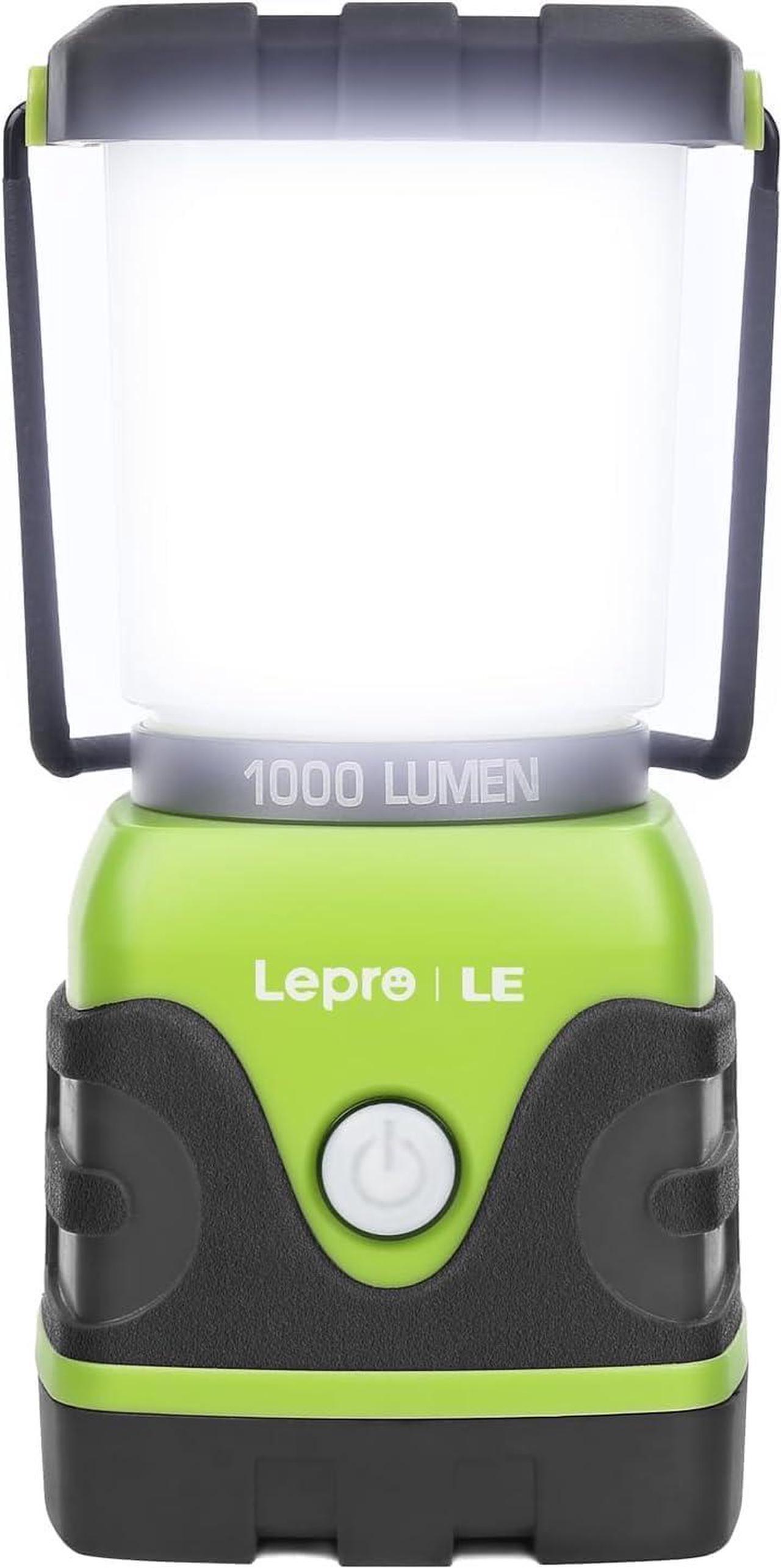 Main image of LE 1000LM Battery Powered LED Camping Lantern Waterproof Tent Light with 4 Light Modes Camping Essentials Portable Lantern Flashlight for Camping Emergency Light Power Outages Not Rechargeable