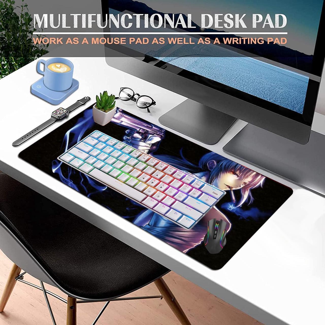 Alt view image 2 of 7 - Anime Mouse Mat Classic Japanese Anime Mouse Pad Large Gaming Mouse Pad Mouse Pad for Office Supplies Non-Slip Rubber Computer Game Mouse Mat 23.6 in X 13.8 in (Colorful)